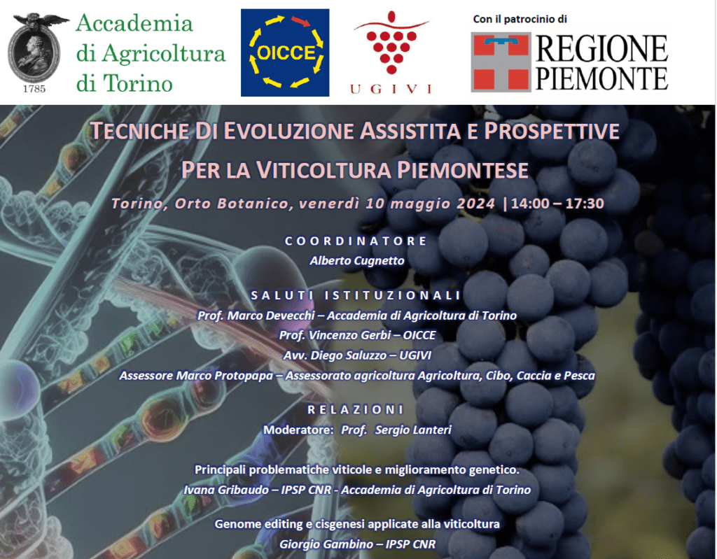 LE TECNICHE DI EVOLUZIONE ASSISTITA - CONVEGNO 1