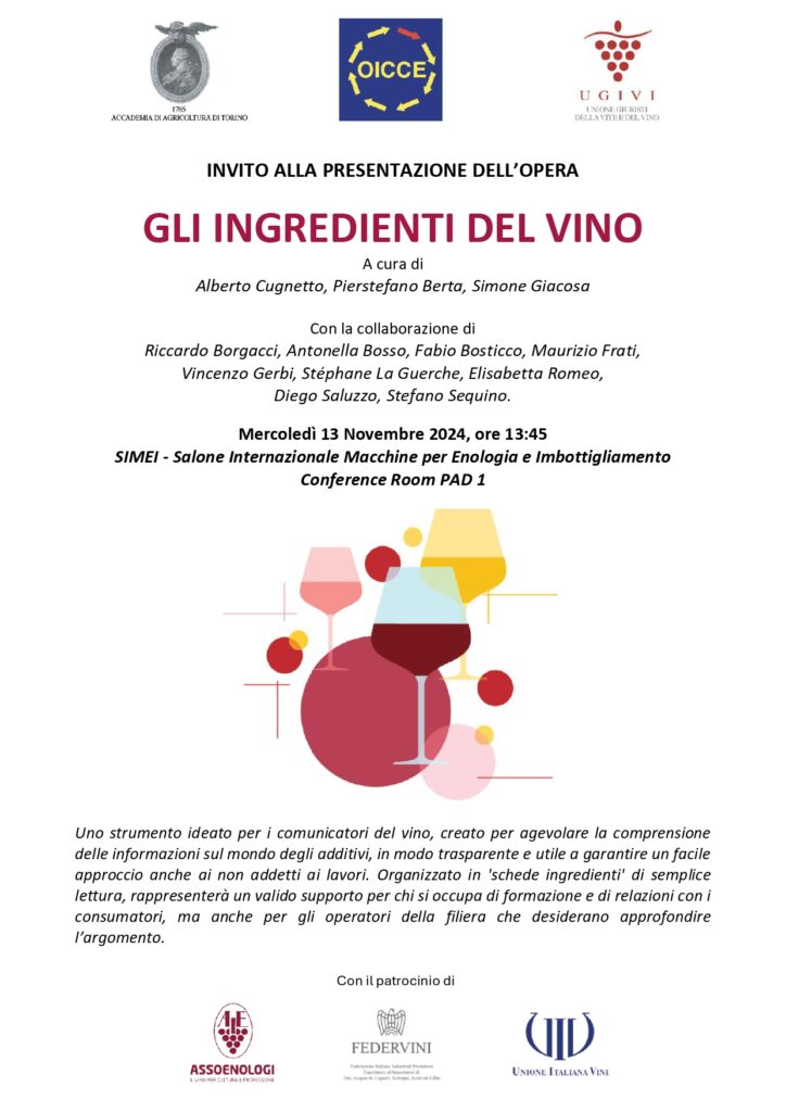 PRESENTAZIONE DELL'OPERA "GLI INGREDIENTI DEL VINO" - SIMEI 13/11/2024 ORE 13:45 5