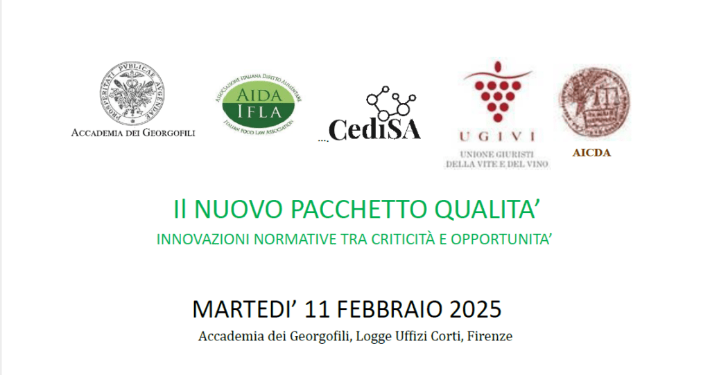 FIRENZE, ACCADEMIA DEI GEORGOFILI: IL NUOVO PACCHETTO QUALITA'- 11/02/2025 1 FIRENZE, ACCADEMIA DEI GEORGOFILI: IL NUOVO PACCHETTO QUALITA'- 11/02/2025 1
