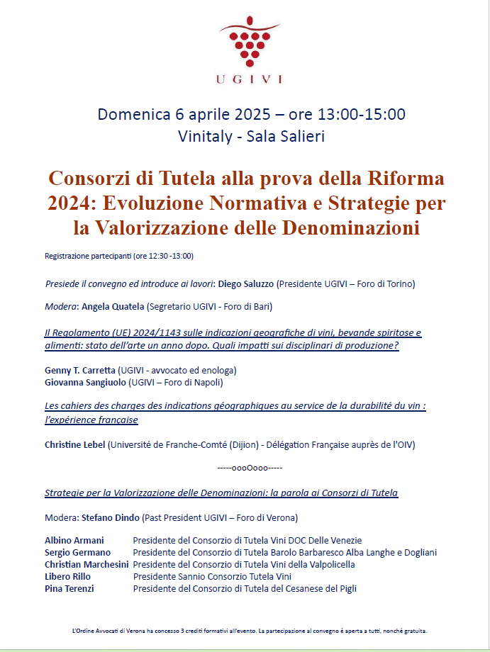 CONVEGNO UGIVI A VINITALY - 6 APRILE 2025 ORE 13-15 3