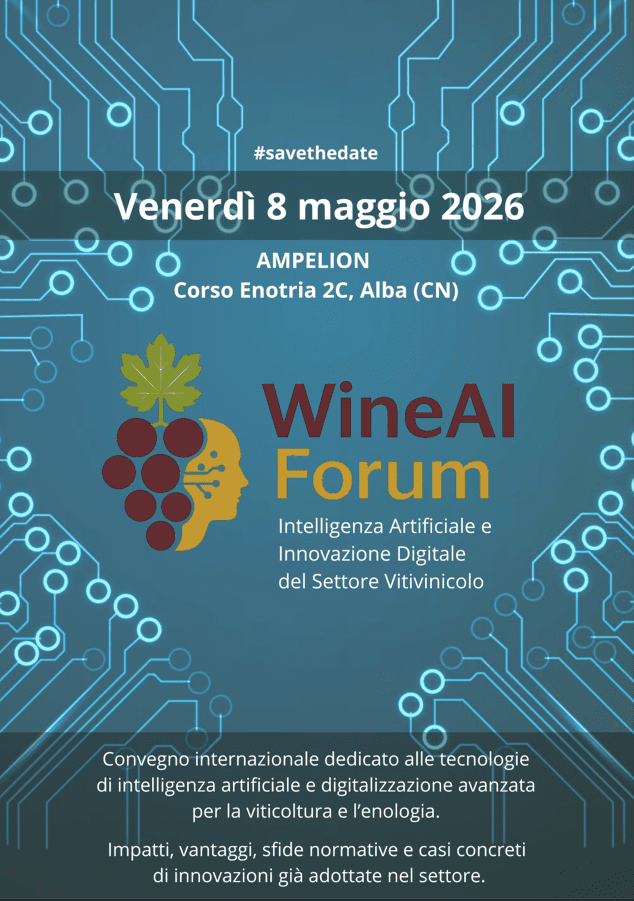 ALBA, WINE AI FORUM, 8 MAGGIO 2026, #SAVETHEDATE 3