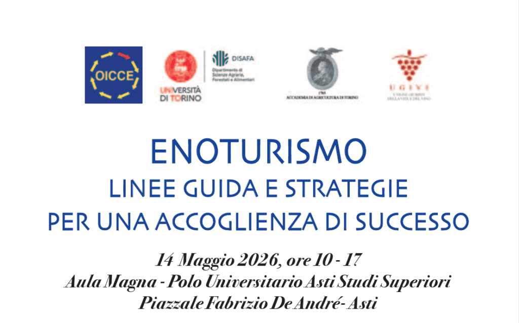 ENOTURISMO: CONVEGNO OICCE E UGIVI AD ASTI, 14 MAGGIO 2026 1