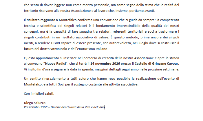 CONVEGNO UGIVI A MONTEFALCO, COMUNICATO STAMPA 6